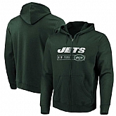 Men's New York Jets Majestic Hyper Stack Full Zip Hoodie Green,baseball caps,new era cap wholesale,wholesale hats